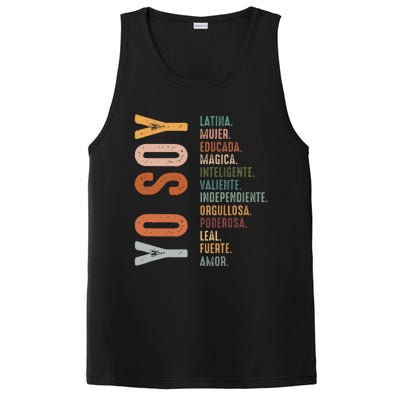 Yo Soy Hispanic Mujer Latina Camisa De Latina Chingona PosiCharge Competitor Tank