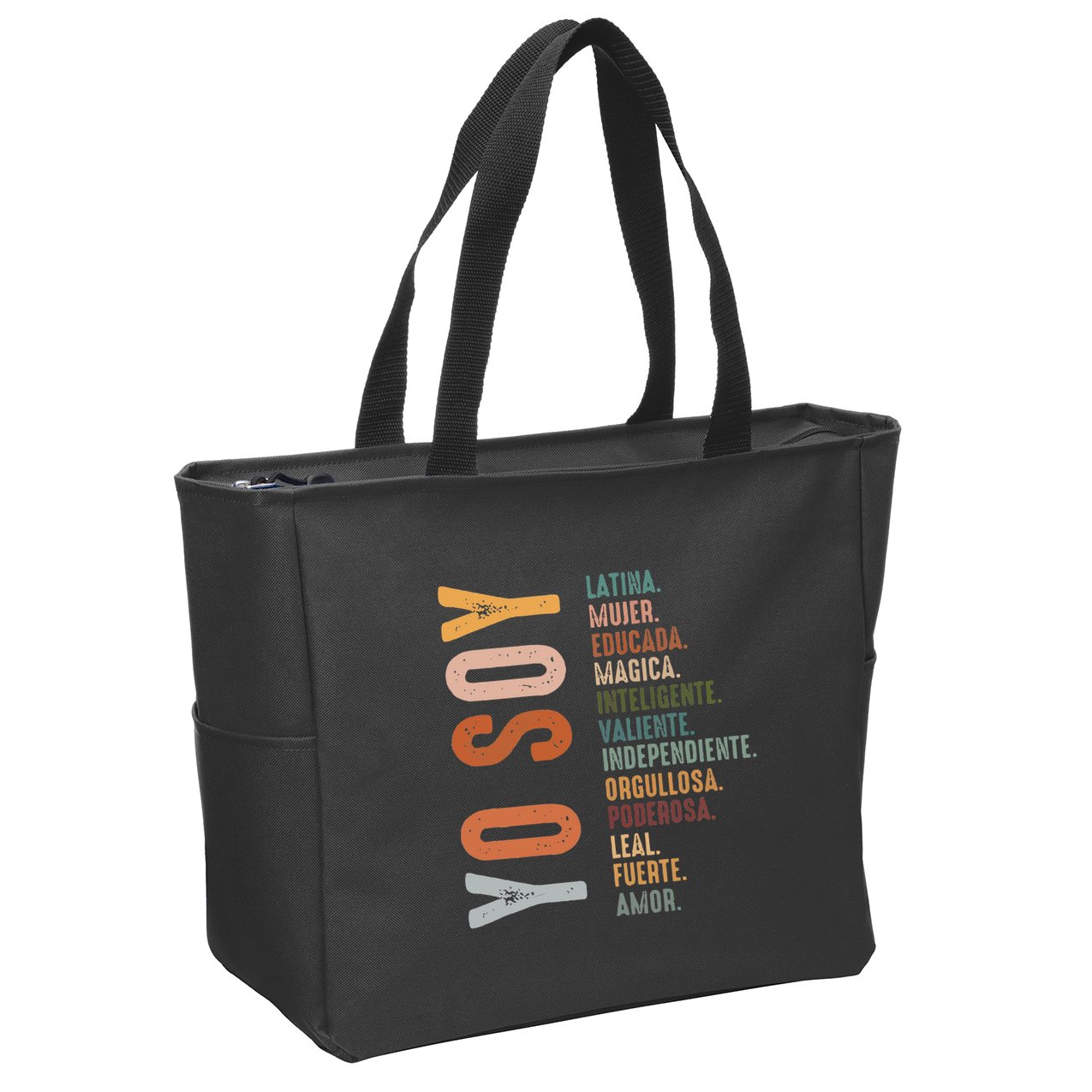 Yo Soy Hispanic Mujer Latina Camisa De Latina Chingona Zip Tote Bag