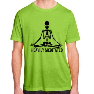 Yoga Skeleton Heavily Meditated Gift Adult ChromaSoft Performance T-Shirt