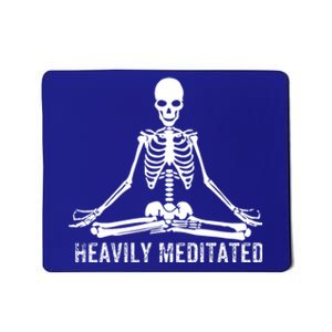 Yoga Skeleton Heavily Meditated Gift Mousepad