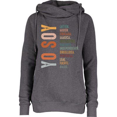 Yo Soy Hispanic Mujer Latina Camisa De Latina Chingona Womens Funnel Neck Pullover Hood