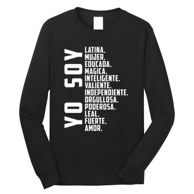 Yo Soy Hispanic Mujer Latina Camisa De Latina Chingona Long Sleeve Shirt