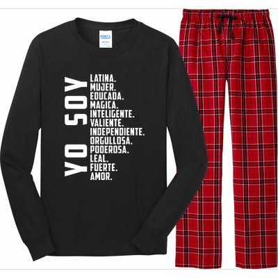 Yo Soy Hispanic Mujer Latina Camisa De Latina Chingona Long Sleeve Pajama Set