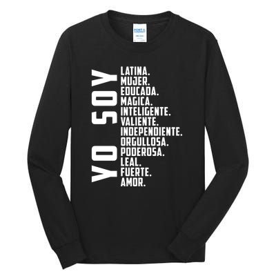 Yo Soy Hispanic Mujer Latina Camisa De Latina Chingona Tall Long Sleeve T-Shirt