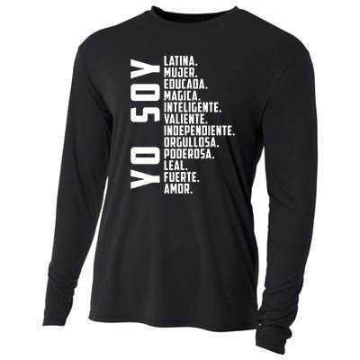 Yo Soy Hispanic Mujer Latina Camisa De Latina Chingona Cooling Performance Long Sleeve Crew