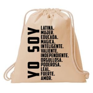 Yo Soy Hispanic Mujer Latina Camisa De Latina Chingona Drawstring Bag