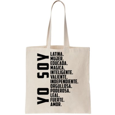 Yo Soy Hispanic Mujer Latina Camisa De Latina Chingona Tote Bag