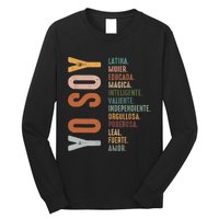 Yo Soy Hispanic Mujer Latina Camisa De Latina Chingona Long Sleeve Shirt