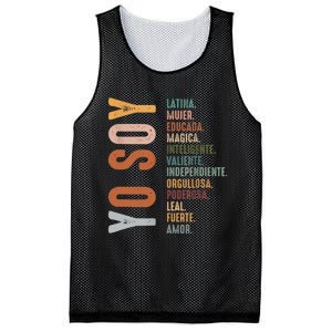 Yo Soy Hispanic Mujer Latina Camisa De Latina Chingona Mesh Reversible Basketball Jersey Tank