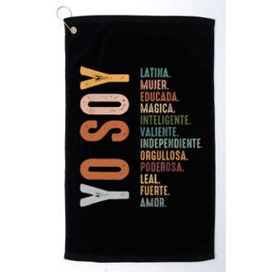 Yo Soy Hispanic Mujer Latina Camisa De Latina Chingona Platinum Collection Golf Towel