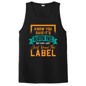 You Said It's Gluten Free But Can I Just Read The Label Meaningful Gift PosiCharge Competitor Tank