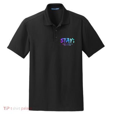Your Story Is Not Over Stay Suicide Prevention Awareness Dry Zone Grid Polo