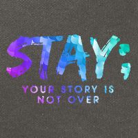 Your Story Is Not Over Stay Suicide Prevention Awareness Cotton Canvas Backpack