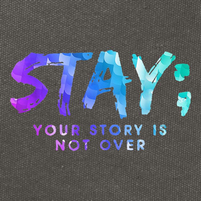Your Story Is Not Over Stay Suicide Prevention Awareness Cotton Canvas Backpack
