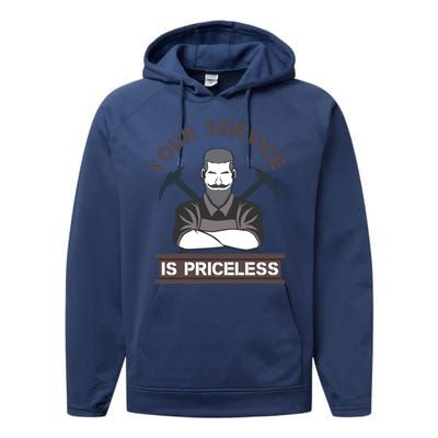 Your Service Is Priceless Performance Fleece Hoodie