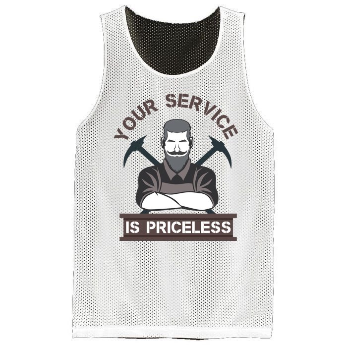 Your Service Is Priceless Mesh Reversible Basketball Jersey Tank