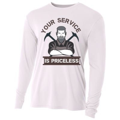 Your Service Is Priceless Cooling Performance Long Sleeve Crew