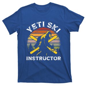 Yeti Ski Instructor Ski Lover Funny Skiing Gift T-Shirt