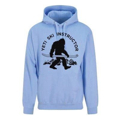 Yeti Ski Instructor Mountain Ape Snowman Skiin Unisex Surf Hoodie