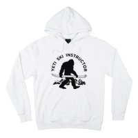 Yeti Ski Instructor Mountain Ape Snowman Skiin Hoodie