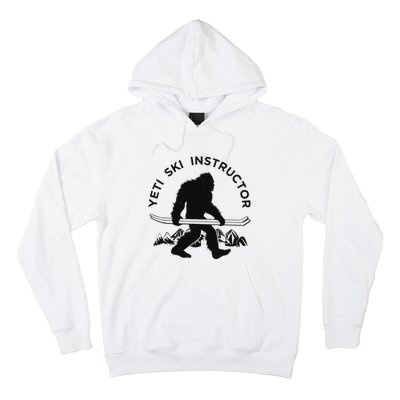 Yeti Ski Instructor Mountain Ape Snowman Skiin Hoodie