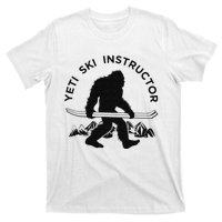 Yeti Ski Instructor Mountain Ape Snowman Skiin T-Shirt