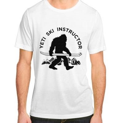 Yeti Ski Instructor Mountain Ape Snowman Skiin Adult ChromaSoft Performance T-Shirt