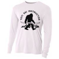 Yeti Ski Instructor Mountain Ape Snowman Skiin Cooling Performance Long Sleeve Crew