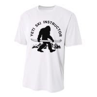 Yeti Ski Instructor Mountain Ape Snowman Skiin Performance Sprint T-Shirt