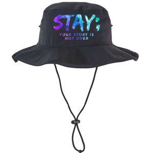 Your Story Is Not Over Stay Suicide Prevention Awareness Legacy Cool Fit Booney Bucket Hat