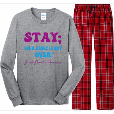 Your Story Is Not Over Stay Suicide Prevention Awareness Long Sleeve Pajama Set