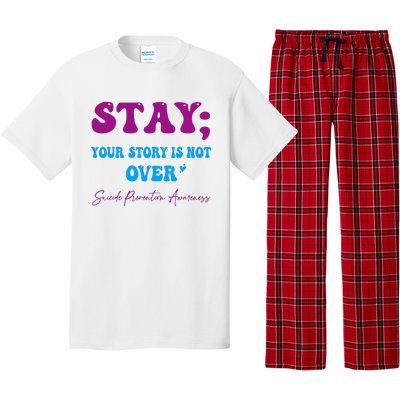 Your Story Is Not Over Stay Suicide Prevention Awareness Pajama Set