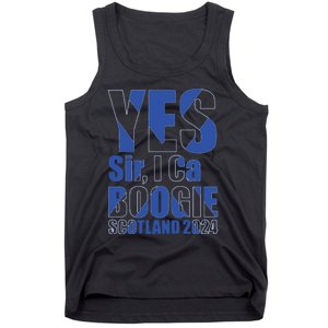 Yes Sir I Can Boogie! Scottish Flag Scotland Tank Top