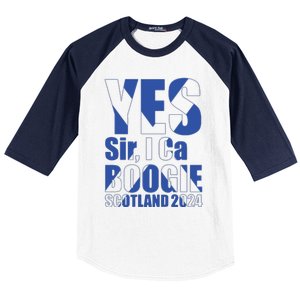 Yes Sir I Can Boogie! Scottish Flag Scotland Baseball Sleeve Shirt