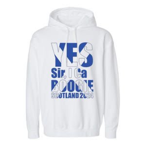 Yes Sir I Can Boogie! Scottish Flag Scotland Garment-Dyed Fleece Hoodie