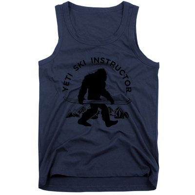 Yeti Ski Instructor Tee, Mountain Ape Snowman Skiing Tank Top