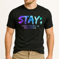 Your Story Is Not Over Stay Suicide Prevention Awareness Cooling Performance Crew T-Shirt