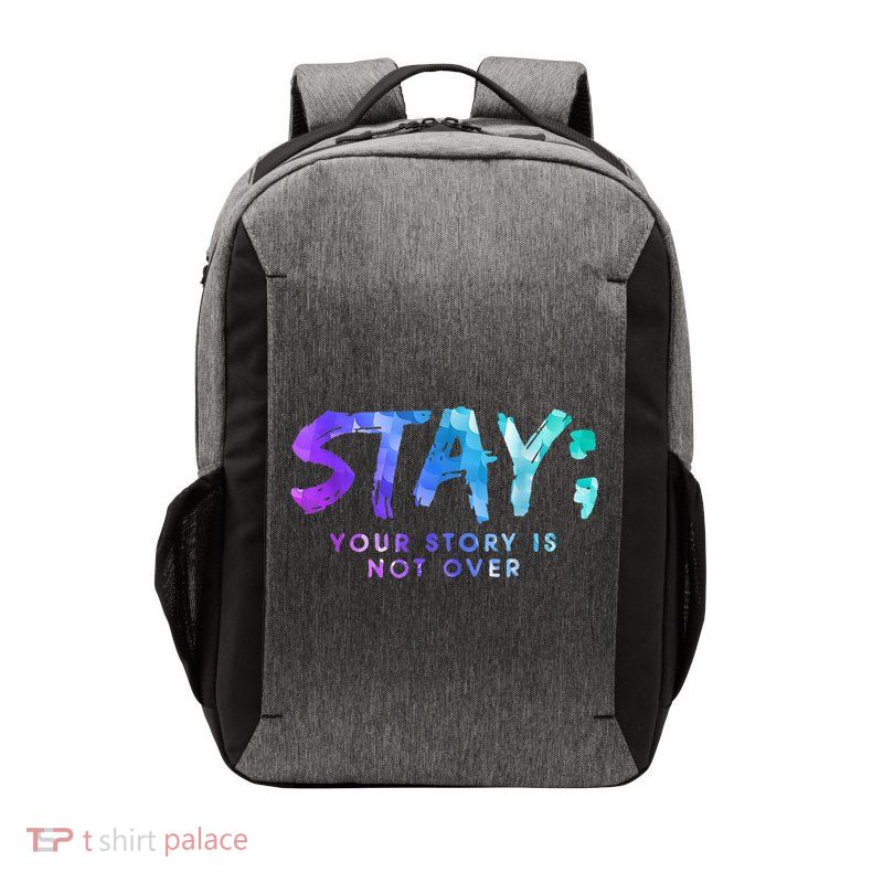 Your Story Is Not Over Stay Suicide Prevention Awareness Vector Backpack