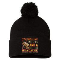 You Smell Like Drama And A Headache Please Get Away From Me Pom Pom 12in Knit Beanie