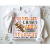 You Smell Like Drama And A Headache Please Get Away From Me Sweatshirt