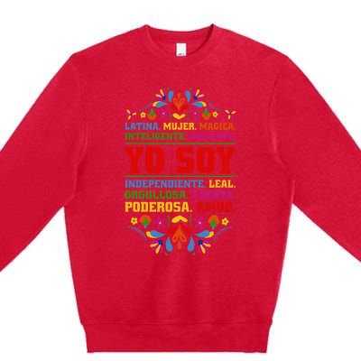 Yo Soy Latina Hispanic Heritage Month Premium Crewneck Sweatshirt