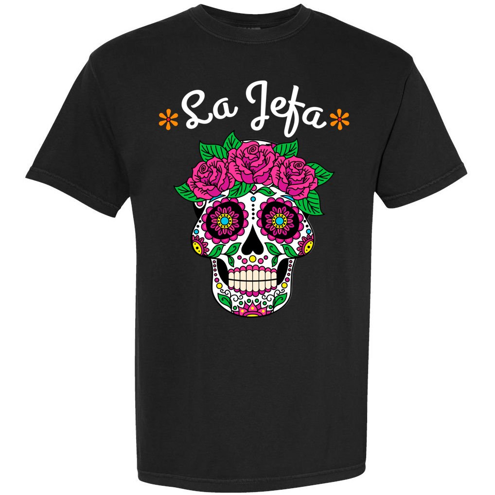 Yo Soy La Jefa Dia De Los Muertos Day Of The Dead Cute Gift Comfort Colors T-Shirt