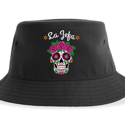 Yo Soy La Jefa Dia De Los Muertos Day Of The Dead Cute Gift Sustainable Bucket Hat