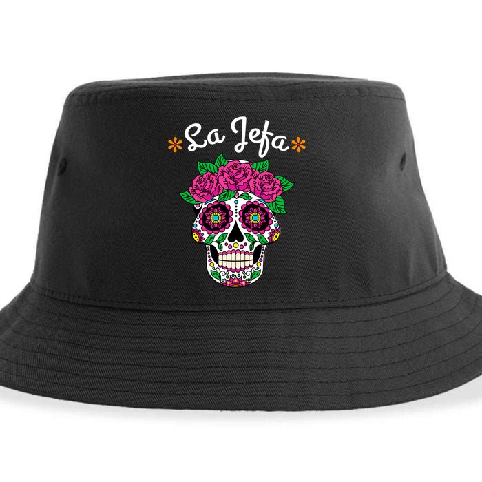 Yo Soy La Jefa Dia De Los Muertos Day Of The Dead Cute Gift Sustainable Bucket Hat