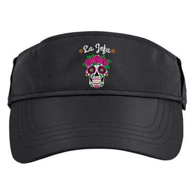 Yo Soy La Jefa Dia De Los Muertos Day Of The Dead Cute Gift Adult Drive Performance Visor