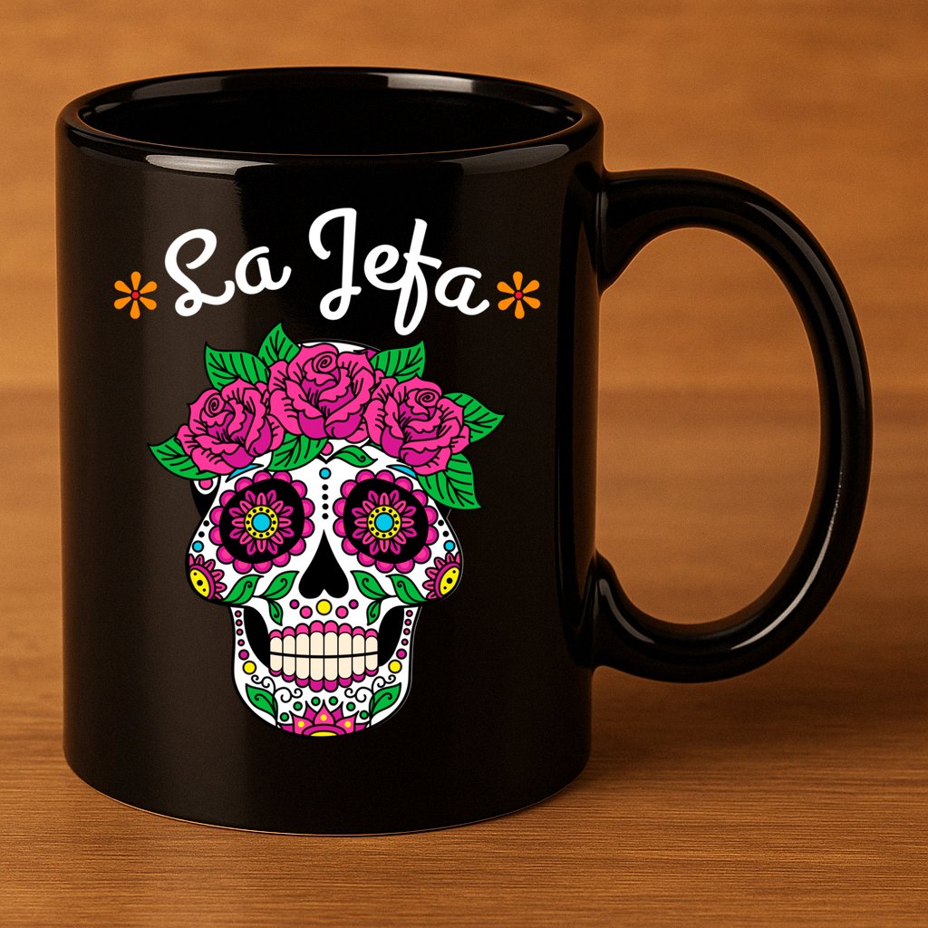 Yo Soy La Jefa Dia De Los Muertos Day Of The Dead Cute Gift 11oz C Handle Ceramic Mug