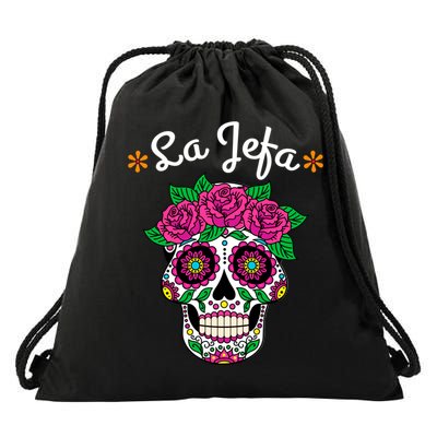 Yo Soy La Jefa Dia De Los Muertos Day Of The Dead Cute Gift Drawstring Bag