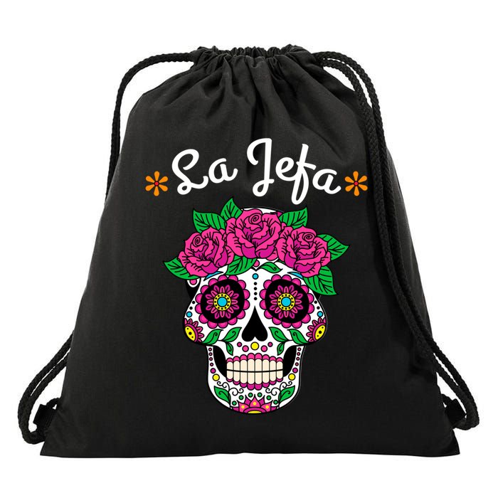 Yo Soy La Jefa Dia De Los Muertos Day Of The Dead Cute Gift Drawstring Bag