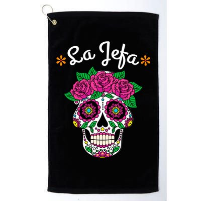 Yo Soy La Jefa Dia De Los Muertos Day Of The Dead Cute Gift Golf Towel
