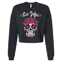 Yo Soy La Jefa Dia De Los Muertos Day Of The Dead Cute Gift Cropped Pullover Crew